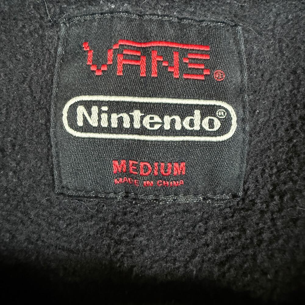 Vans x Nintendo NES Donkey Kong Hoodie Black Sweatshirt Size Medium RARE 2016 - Picture 3 of 10